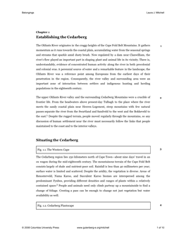 Chapter 1 Establishing the Cedarberg