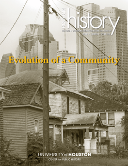 Evolution of a Community LETTER from the EDITOR—CHANGING TIMES