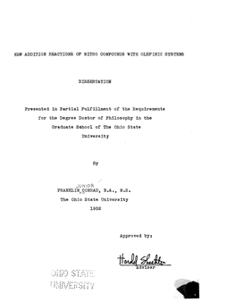 New Addition Reactions Op Nitro Compounds with Olefinic Systems