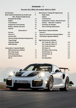 Porsche 991 Guide 1St Section