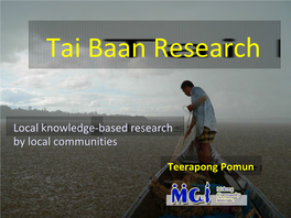 Local Knowledge-Based Research by Local Communities