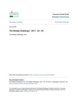 The Weekly Challenger Celebrates E-Digitized Newspaper During