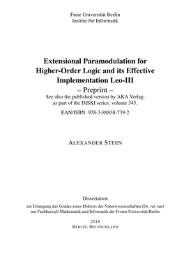 Extensional Paramodulation for Higher-Order