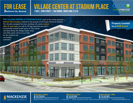 Village Center at Stadium Place for Lease