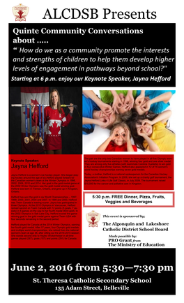 ALCDSB Presents Quinte Community Conversations About …