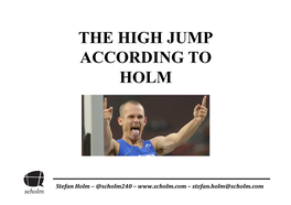 Presentation Holm High Jump
