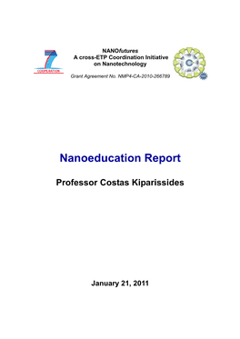 Nanoeducation Report