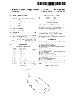 (12) United States Design Patent (10) Patent No.: USD789,482 S Deschamps (45) Date of Patent: Jun