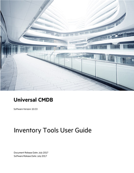 Universal CMDB Inventory Tools User Guide