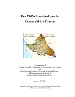 Una Visión Binacional Para La Cuenca Del Río Tijuana