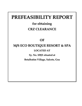 Prefeasibility Report