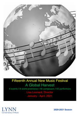 2020-2021 New Music Festival "A Global Harvest"