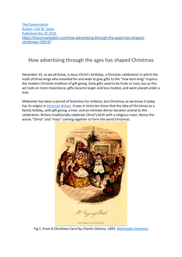 How Advertising Through the Ages Has Shaped Christmas