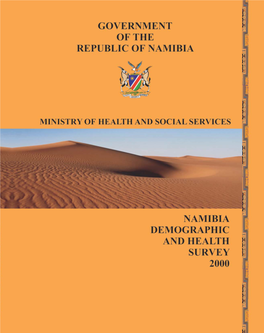 Namibia Demographic and Health Survey 2000 [FR141]