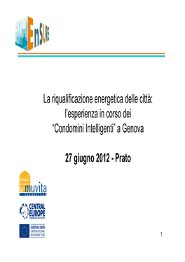 “Condomini Intelligenti” a Genova 27 Giugno 2012