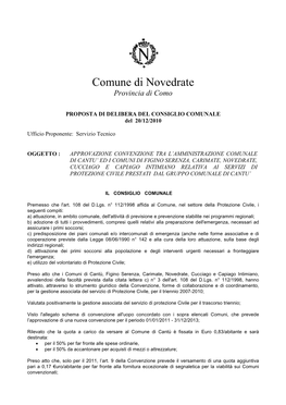 Comune Di Novedrate Provincia Di Como