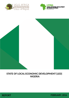 State of Local Economic Development [Led] Nigeria