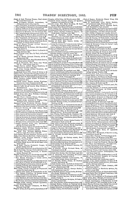 Trades' Directory, 1882. Pub