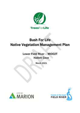 Vegetation Management Plan for Tingira Reserve