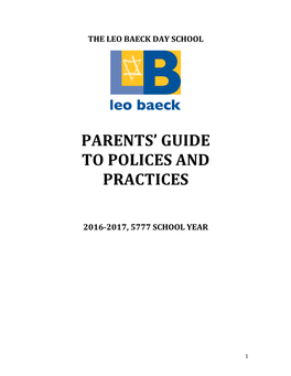 Parent Handbook 2016