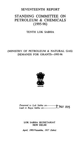 Standing Commitiee on Petroleum & Chemicals· (1995-96)