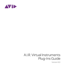 AIR Virtual Instruments Plug-Ins Guide