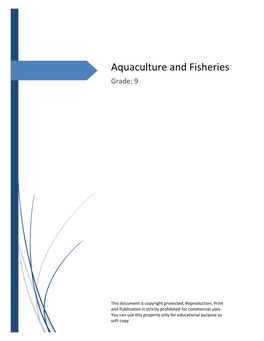 Aquaculture and Fisheries