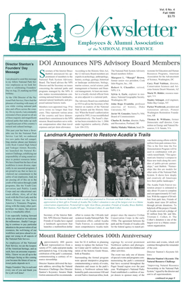 DOI Announces NPS Advisory Board Members