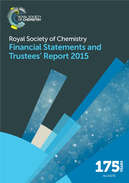 Royal Society of Chemistry Financial Statements and Trustees' Report