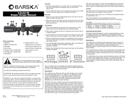 3-9X42 IR Sniper Scope Manual