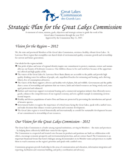 Strategic Plan for the Great Lakes Commission