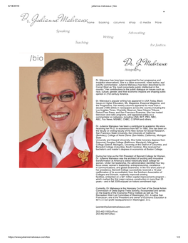 Dr.Julianne Malveaux