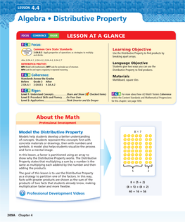 Algebra • Distributive Property