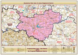 Proposed Main Seat / Sub District Within the Proposed Magisterial