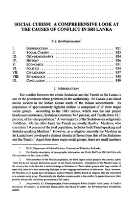 A Comprehensive Look at the Causes of Conflict in Sri Lanka