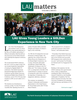 LAU Gives Young Leaders a Golden Experience in New York City