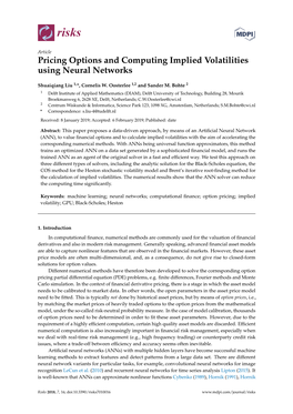 Pricing Options and Computing Implied Volatilities Using Neural Networks