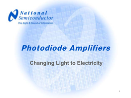 Photodiode Amplifiers