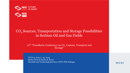 CO Sources, Transportation and Storage Possibilities in Serbian Oil and Gas Fields