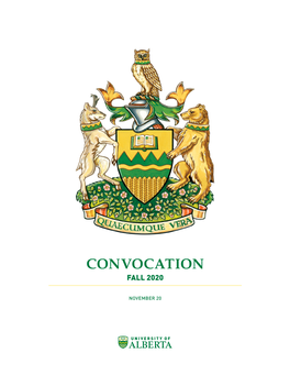 Convocation Fall 2020