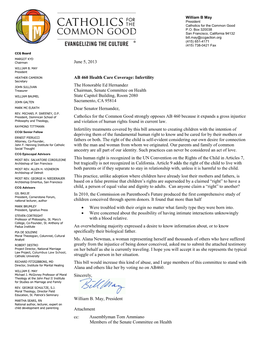 AB460 CCG Letter to Sen Health Com V1 0 Docx