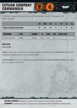 Elysian Company Commander 4