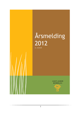 Årsmelding Aust-Agder 2012