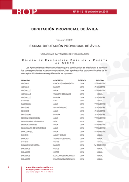 Exposición Pública Y Puesta Al Cobro De Padrones Fiscales De Los Conceptos Tributarios Que Se Expresan