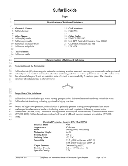 Sulfur Dioxide