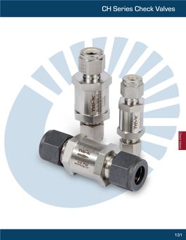 CH Series Check Valves for Instrumentation