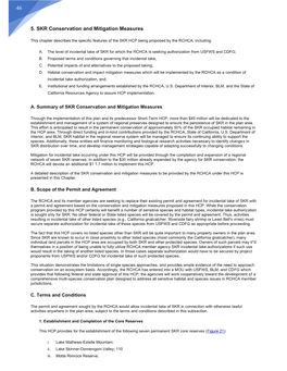 5. SKR Conservation and Mitigation Measures