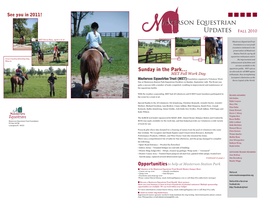 Asterson Equestrian Updates