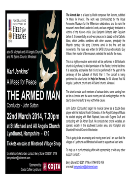 Armed Man Concert Information Flyer