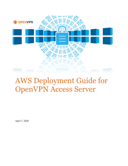 AWS Deployment Guide for Openvpn Access Server